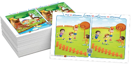 بطاقات أوجد الاختلافات